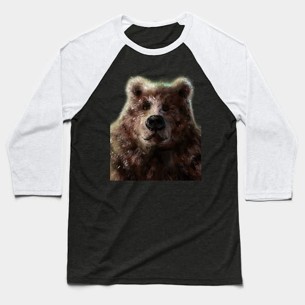 Moon Bear Baseball T-Shirt by MSerido